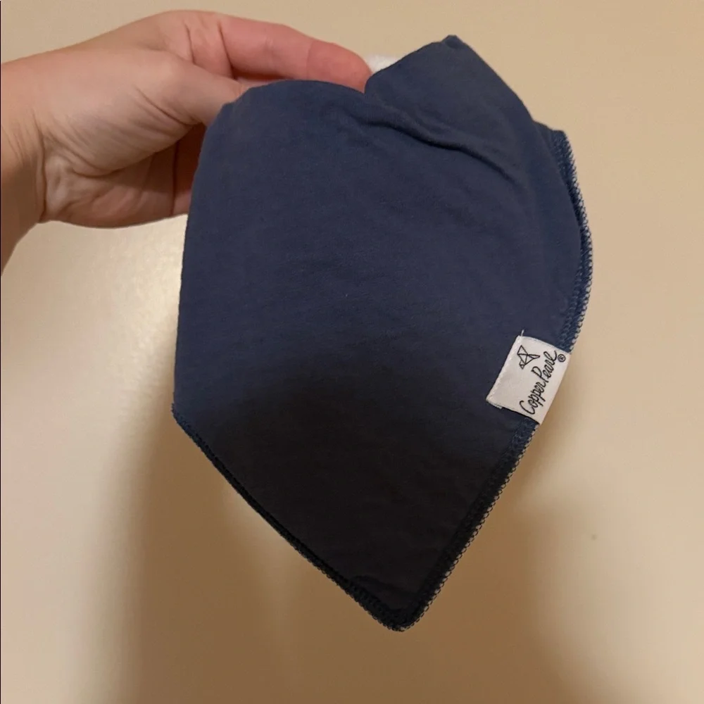 Copper Pearl Baby Bandana Bibs - Blue, Gray, Black